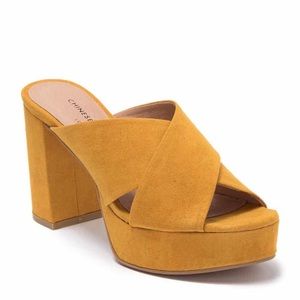 Chinese Laundry Teagan Micro Suede Platform Heels